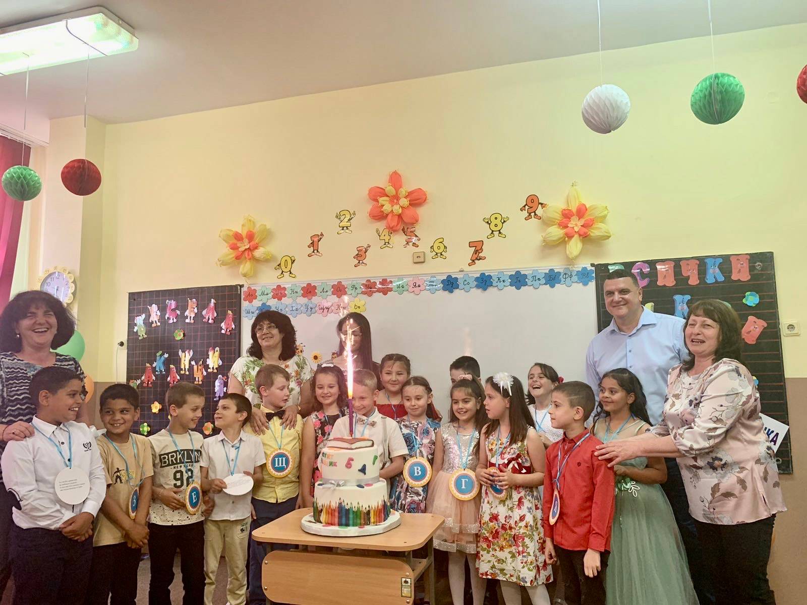 Кметът на Оряхово Росен Добрев на детския празник